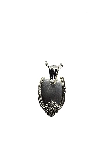 Recycled Silverware jewelry pendant created from actual vintage silver-plate spoons and forks handcrafted necklace SWP7