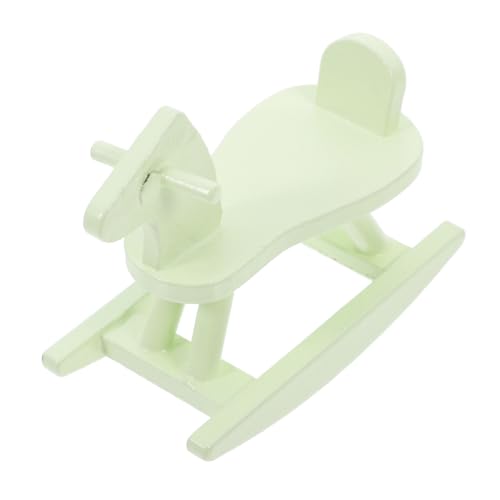 QUMIIRITY Miniaturschaukelpferd Aus Holz Puppenhausmöbel Langlebig Und...