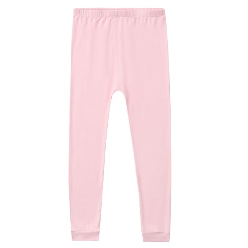 Aablexema Kids Pajamas Set Rayon, 3Pcs Unisex Toddler Short Shirt and Pants Set Snug Fit Sleepwear Pjs(Pink,100/2-3y) - Thumbnail 4