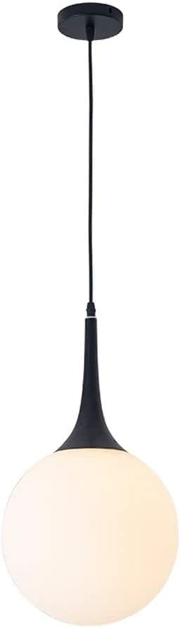Lámpara colgante de techo de cristal con estética minimalista de lujo