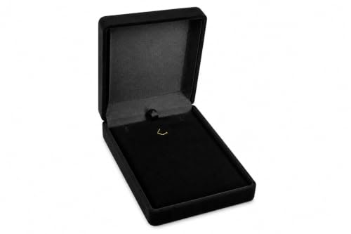 Kit 10 Estojos Linha Veludo Tamanho P para Brincos e Colar (Preto)