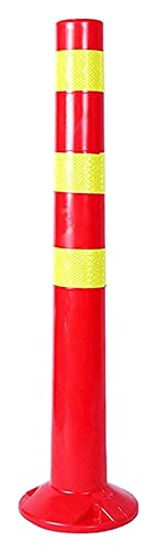 Preisvergleich Produktbild Parkpoller, verstärkter Kunststoffpfosten, Flexible Parksperren, langlebiger Einfahrtspoller, Pfostenstange mit Schrauben, Höhe 75 cm