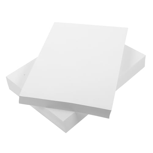 CLISPEED 500 hojas Papel de Impresión Blanco Paquete Papel Blanco para Impresora Multifunción Uso Escolar y Oficina