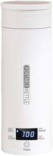 Youlines 電気ケトル 電気ポット ポータブル トラベル 小型 携帯旅行用急速湯沸かし器 500ML 110V 電気水筒 空焚き防止 真空断熱 漏れない 316ステンレス製 自動OFF 電気温水カップ 4段温度調節 持ち運びが簡単 (B)