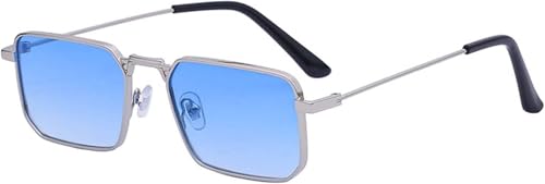 Lunettes de soleil punk carrées pour plage et vacances d'été outdoor en taille M