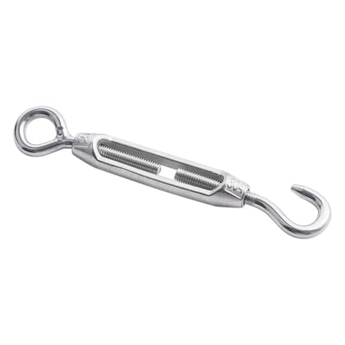 10 PCS Turnbuckle Gancho de Acero Inoxidable M8 para Tensado de Cable miniatura 2