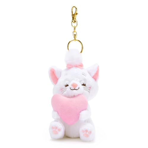 Bild: Disney Store Official - Aristocats - Marie mit Herz - Schl�sselanh�nger mit kleinem Kuscheltier - 13 cm - Wei�e Katze - Accessoire f�r Handtasche und Rucksack - Ab 3 Jahren f�r 18,00 EUR  bei Amazon