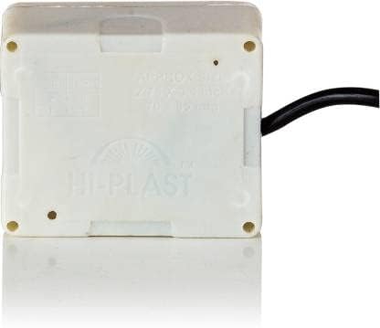 Image of HI PLASST PVC Bulb Holder Board 2 Meter Extension | B22 Holder Socket for LED /CFL Bulbs | Portable Extension Board with Bulb Holder for Home, Shop, Outdoor Lighting | Durable PVC Body