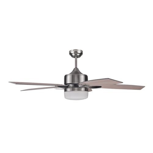 Image of Design House Grayson Ceiling Fan, 52 inch, Brushed Nickel