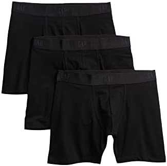 GAP mens Boxer Briefs, True Black, X-Large US