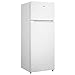 HYE Fridge Freezer - Medium Size 80/20 Top Mount Fridge Freezer, 143cm Height, 54.5cm Width, 206L Capacity, White, Suitable For Apartments & Families - RF01TMF206W03