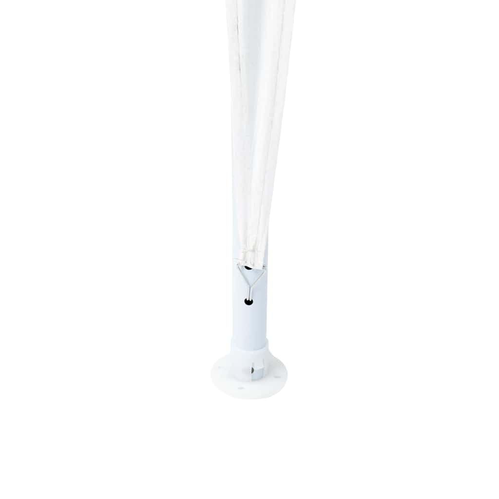 Gazebo per feste, bianco, 600 x 400 x 266 cm, robusto gazebo con telaio in acciaio e telone in polietilene, tenda da giardino pieghevole per feste, matrimoni ed eventi all'aperto