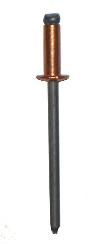 CD42BS Copper Blind Rivet with Steel Mandrel, Dome Head, 1/8 x .063-.125 Grip (Pack of 500)