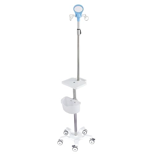 Potence IV médicale réglable à 5 pieds pour perfusion sécurisée en clinique