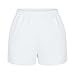 Generic All Purchased Orders Shorts for Women Casual Athletic Stretch High Waist Solid Sweat Shorts Loose Comfy Lightweight Workout Running Shorts Pantalones Cortos Para Mujer, Large, A03_white