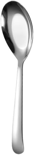 Silverware Flatware Set, 1/4/6/8 Pieces Stainless Steel Spoons, Thickened Spoons, Creative Flat-bottomed Spoons, Extended Household Soup Spoons(8 Pieces)