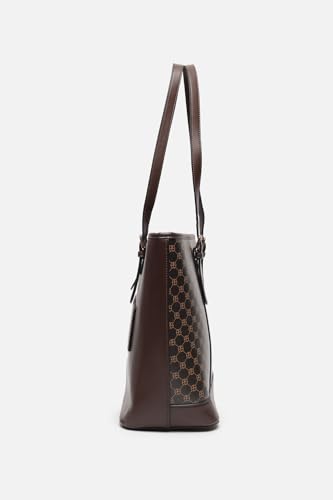 Image of Allen Solly Women's Oversized Tote & Travel Handbag | Vegan Leather | Multiple Pockets | Secure Zip Closure | Casual Outings