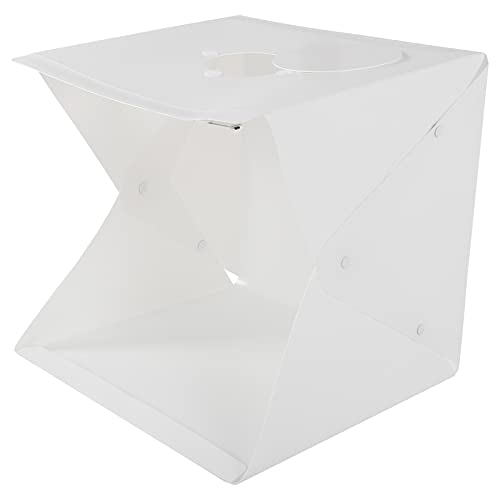 Jectse Boîte Lumineuse à LED Réglable pour les Petits Objets, Box Light Light Lightness à 10 Niveaux avec Fond de 6 Couleurs