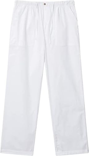 Mens Linen Pants Elastic Waist Drawstring Loose Fit Casual Summer Beach Pants with Pockets2