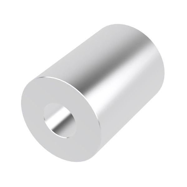 Aluminum Spacer 1" OD x 3/8" ID x Choose Your Length, Round Spacer Unthreaded Standoff Bushing Plain Finish, Fits Screws Bolt 3/8" or M10 by Metal