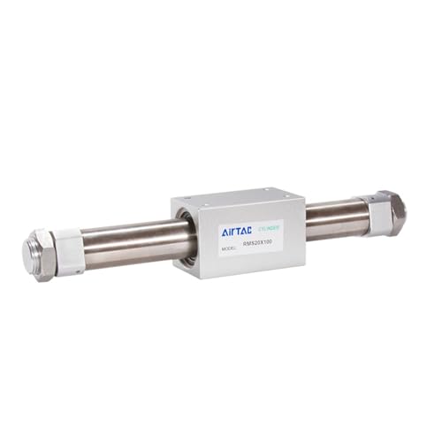 Accouplement magnétique RMS25X50 de cylindre sans tige guidé pneumatique - 5
