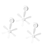F Fityle Accesorios de Deflector de Aire Acondicionado 3X Instale fácilmente el Parabrisas Anti Wind Foafle Air Derterter Cubierta para la Oficina en casa, Blanco