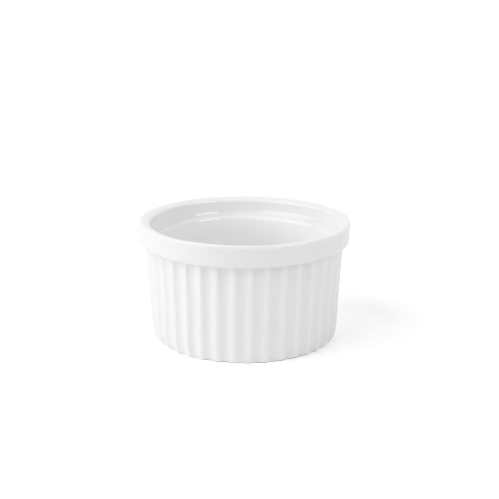 Porcellana Holst RA 2038 - pasta, piatto soufflé e Ramequin 10 cm bianco, 10 x 5,7 cm
