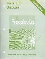 Pearson Precalculus Graphical, Numerical, Algebraic Tests and Quizzes B008VVURJO Book Cover