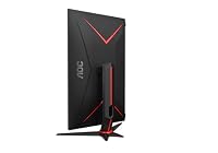 AOC 27G2ZN3/BK 27 Zoll FHD Gaming Monitor, 280Hz, Fast VA Panel, 1ms GtG, HDR10, FreeSync Premium, Höhenverstellung,(1920x1080 HDMI 2X 2.0 DP 1x 1.4) Schwarz/Rot – Ansicht 6