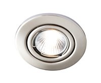 Image of Robus RS208E-13 Spring Load Tilting Enclosed Downlight - Brushed Chrome