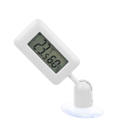 COLLBATH Rotary Reptile Thermometer with Display Digital Temperature for Bearded Easy to Use Hygrometer for Home Reptile Boxes