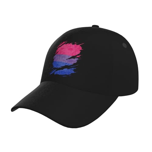 Bisexual Pride Flag Baseball Hats for Men and Women - Classic Adjustable Hats