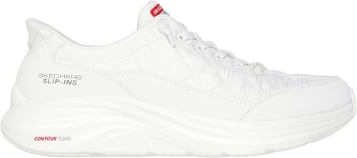 Skechers - Mens Contour Foam - Cozy Fit Slip On Shoes, Color White, Size: 10 M US4