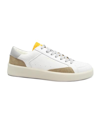 Baskets homme Ambitious 14323 en cuir blanc argile à lacets pour un style élégant