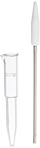 Molino de tejido Duall con pestillo PTFE y tubo de vidrio 3ml