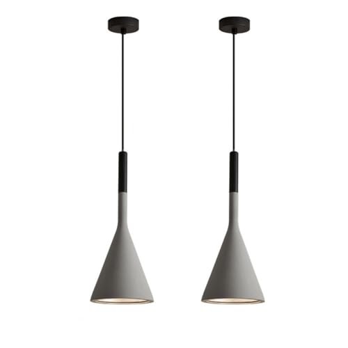 Lustre béton évasé suspension de lit pour ambiance cosy de chambre
