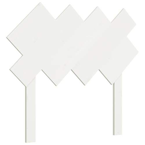 WGYHOME Cabecero blanco 92 x 3 x 81 cm madera maciza de pino, para camas sin cabecero, ideal para dormitorios y salas de estar modernas, fácil montaje, fácil de limpiar y sentarse sin dañar la espalda