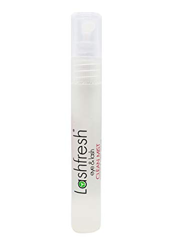 Lashfresh Eye & Lash Clean Mist Cleanser for Eyelash Extensions, False Eyelashes, No Rinse Needed, Travel Size, 8ml