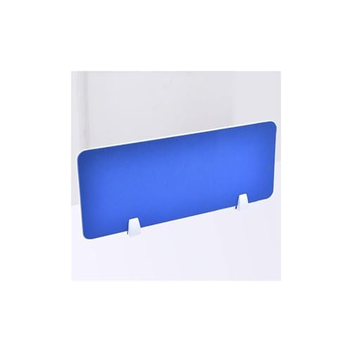 GDMDPTE Desktop partition,Desk Acoustic Privacy Divider, Standing Noise Reducing Students Table Partitions Panel, Desktop Claws Office Furniture Partitions for Classroom(Blue,120X30CM/47.2X11.8IN)