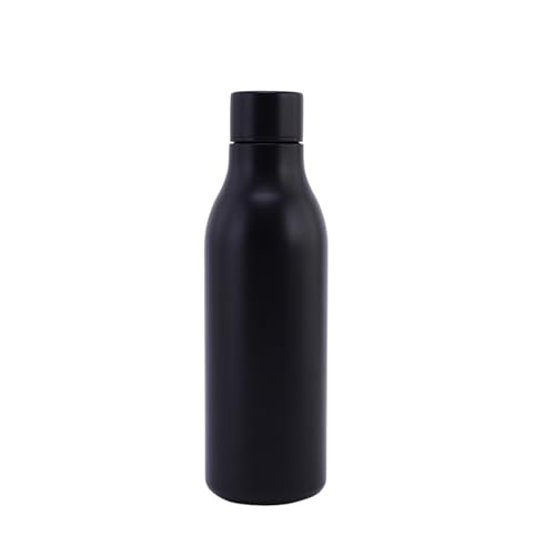 Botella de agua portátil aislada para deportes al aire libre, botella de agua de mano para coche, acero inoxidable, botella de boca pequeña, duradera