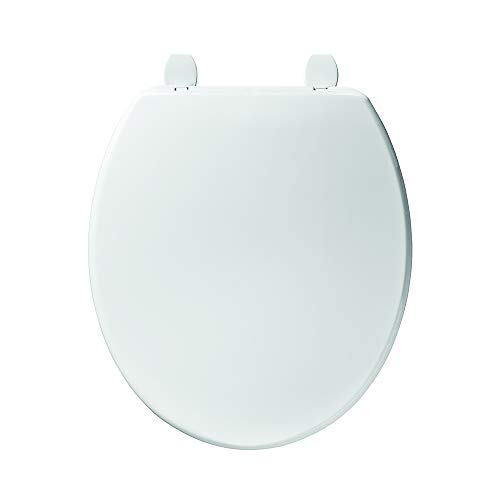 Armitage Shanks Orion Toilet seat and Cover, Rounded Shape, Durable Toilet seat, Including Hinge Set for Easy Installation, Scratch-Resistant Polypropylene – White (370x420x45 mm)