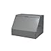 BUD Industries C-1585 Steel Sloping Panel Cabinet 9.06" L x 7.31" W x 6.5" H, Gray