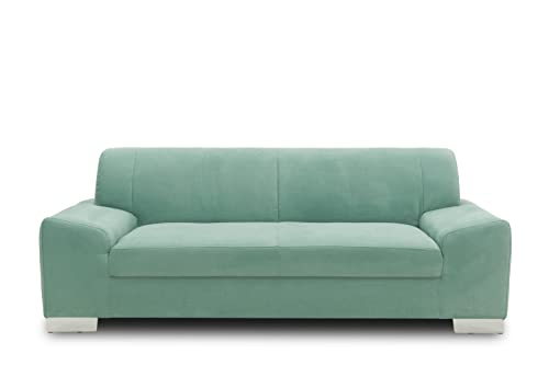 DOMO. collection Sofa Alisson, 3er Couch, 3-Sitzer, 3er Garnitur, Polstergarnitur 199 x 83 x 75 cm (BxTxH), in grün
