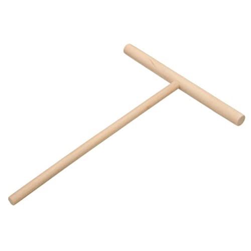 BEBEMOKO Wooden Pancake Spatula Spurdle Pancake Batter Dispenser Baking Tools Wood Crepe Spreader Dough Distributor