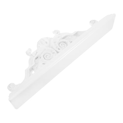 NOLITOY Estante Flotante Europeo de Resina Blanca Pequeño, Estantería Decorativa Tridimensional para Sala de Estar y Dormitorio, Estantes del Dormitorio y Decoración de Pared Moderna