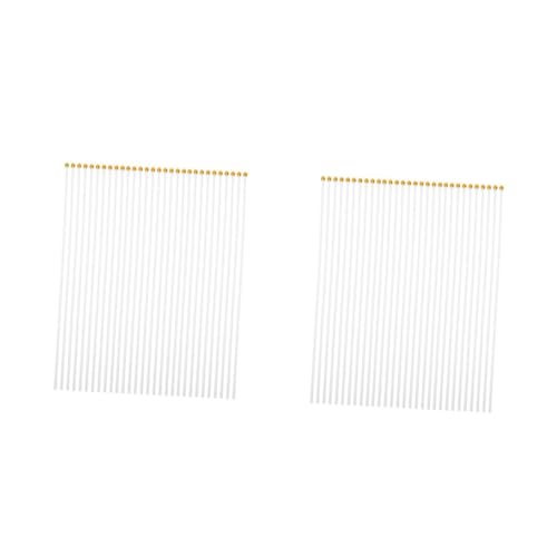 Toyvian 2 Set Pennone in Plastica Pennoni Celebrativi Aste Portabandiera Per Esterni Prato Staffa Per Palo Della Bandiera Piccola Palo Della Bandiera Bianca 100 Pezzi * 2