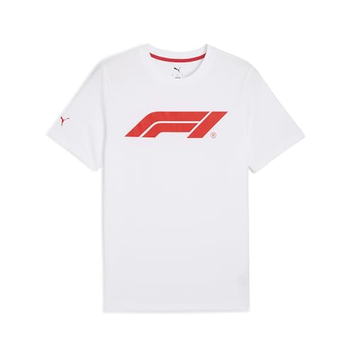 Morbida da indossare PUMA F1 Ess Logo Tee 180g, Magliette Uomo, PUMA White, S
