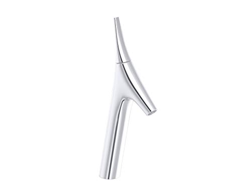 Kohler Vive Tall Wash Basin Tap - Silver with Chrome Finish - Mixer Tap for Bathroom - Metal Sink Faucet - Polished Elegant Design - Easy Lever Handle Movement - Deck Mounting Type 23967IN-4ND-CP