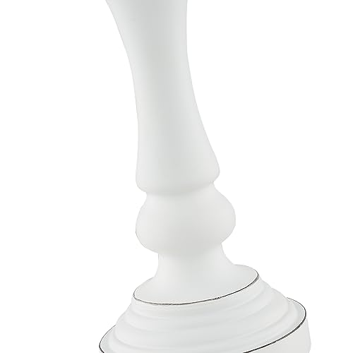 Maxax 26" Boho Rattan Table Lamps Set of 2 for Living Room, Coastal Bedside Lamps with Rattan Shade, Farmhouse Cottage Wicker Lamps, Rustic Resin Nightstand Lamps for Bedroom, White - Image 7