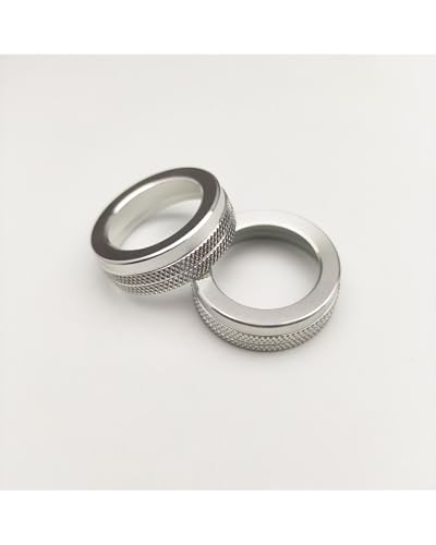 Temperature Adjustment Knob for Festa Air Conditioner Knob Decorative Ring Climate Control HVAC (Silver)